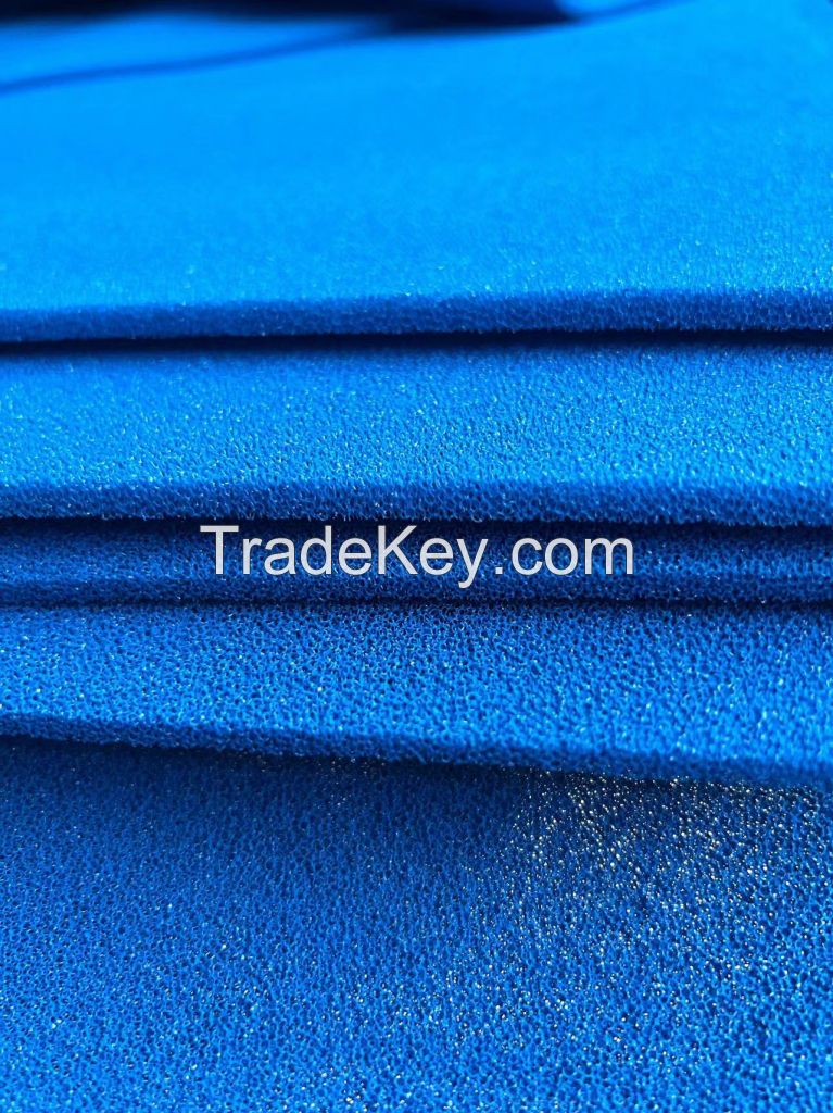 Blue Dense Pores Silicon Foam Sheet/Sponge Piece For Suction Ironing Tables