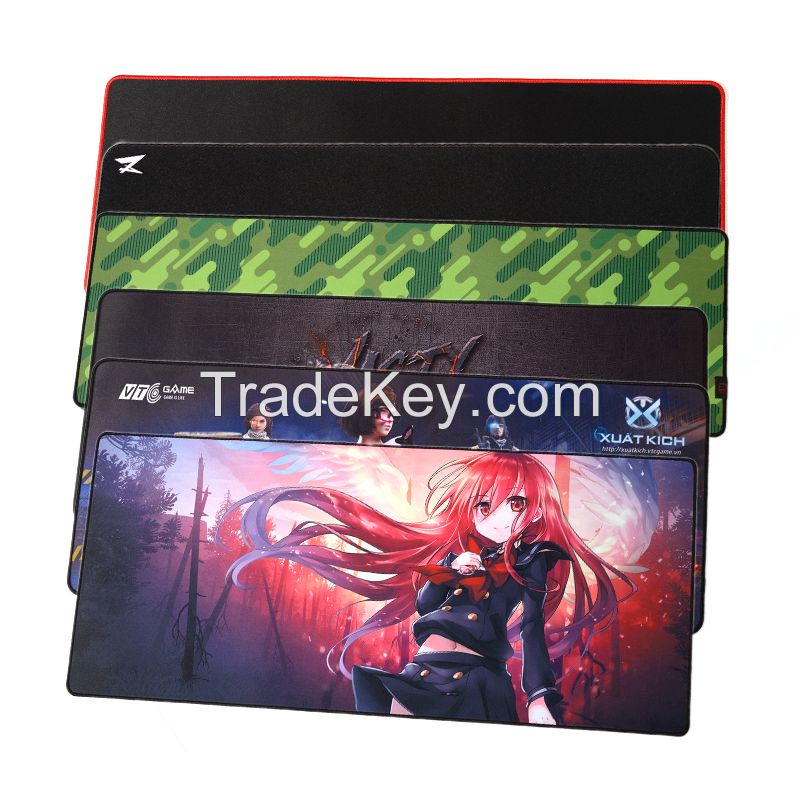 Heat transfer printed gaming mouse pad
