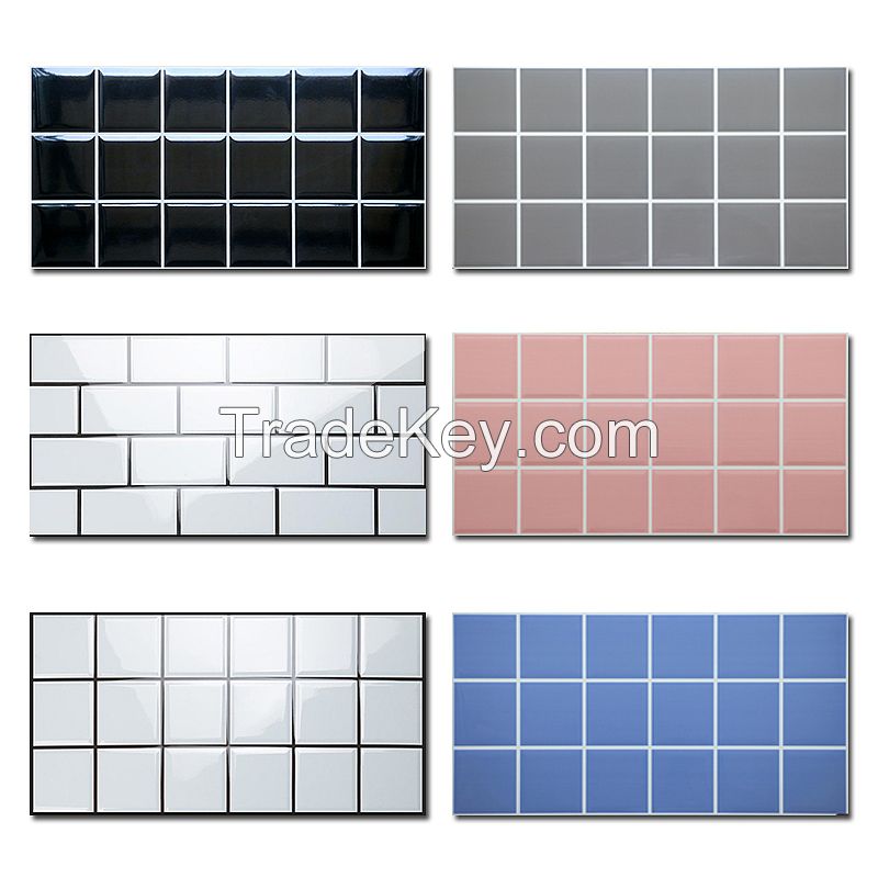 Customizable Macaron Color Plaid Bread Brick Pink Kitchen Bathroom Wall Tile 300*600mm Balcony Tile (Contact Email)