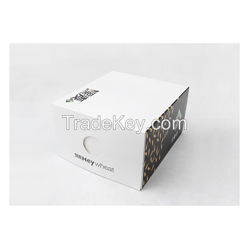 Guoqiang packaging  cake box portable portable cake box household baking thickened cow skin corrugated box can be customized