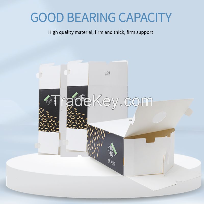 Guoqiang packaging  cake box portable portable cake box household baking thickened cow skin corrugated box can be customized