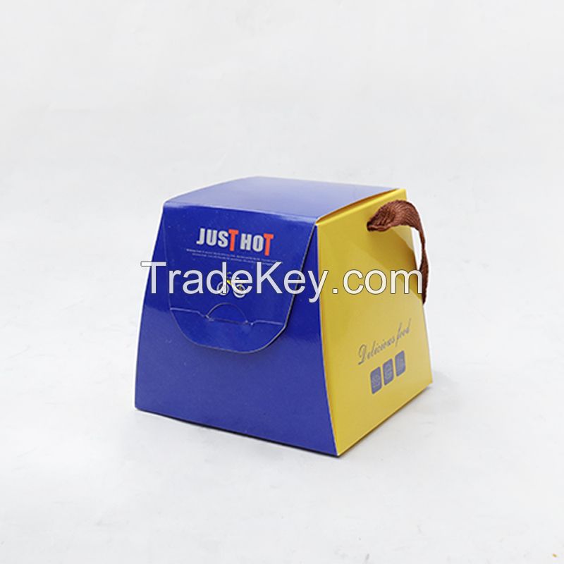 Egg tart box baking package Western style pastry box Portugal egg tart box 6 disposable packaging cartons can be customized