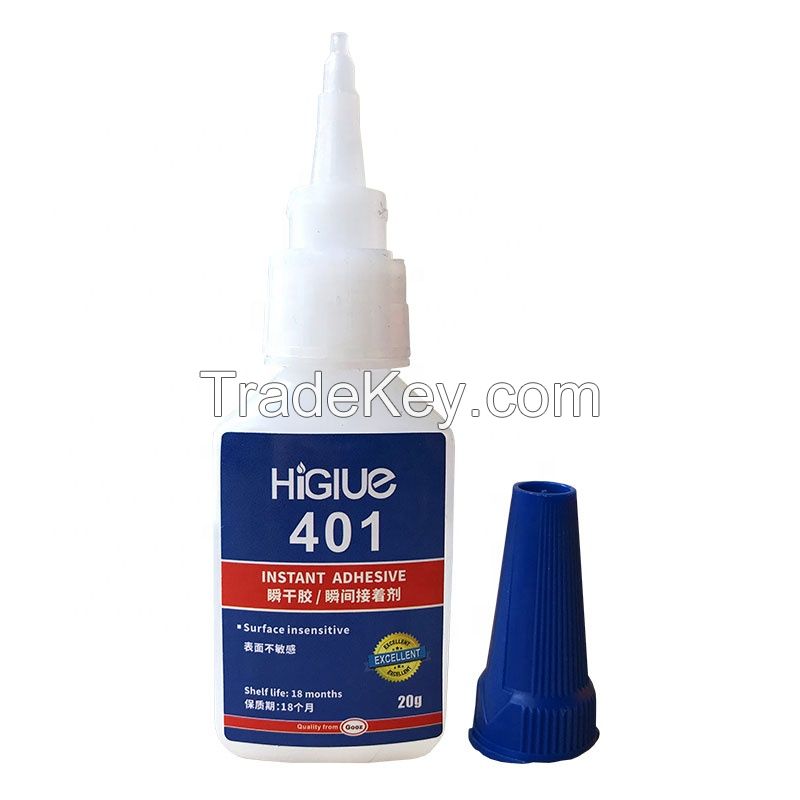 Higlue Hot Bulk 403 406 460 401 505 Super Glue Instant Adhesive low whitening Cyanoacrylate liquid transparent glue