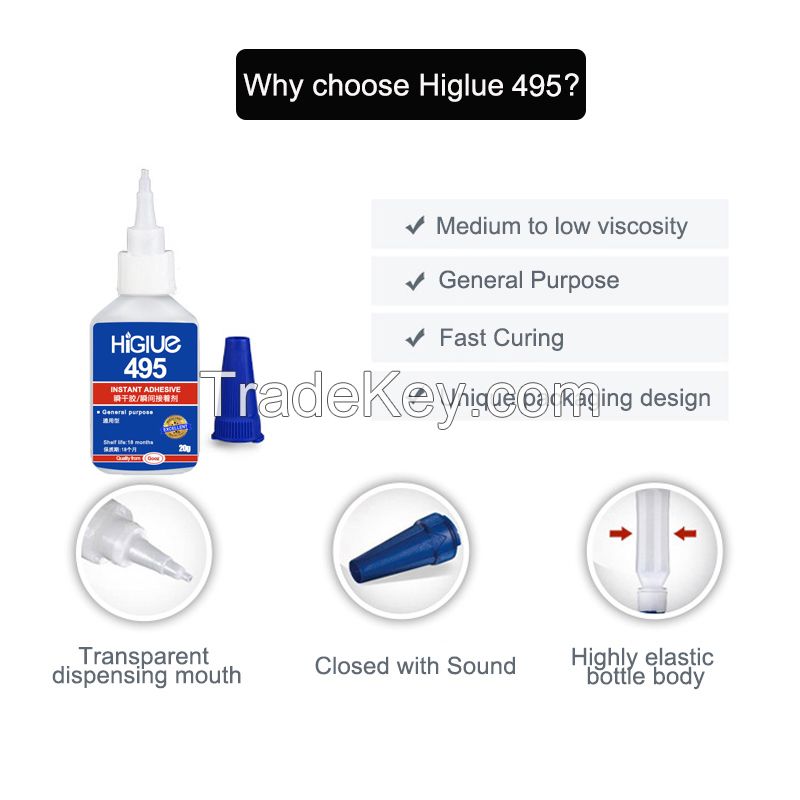 Wholesale 401 406 415 495 glue Plastic PVC Super Glue PP Rubber Instant Adhesive solder metal glue