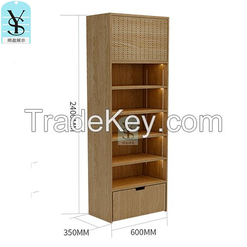 Wholesale stationary store retail display shelves single side MDF wood display shelves