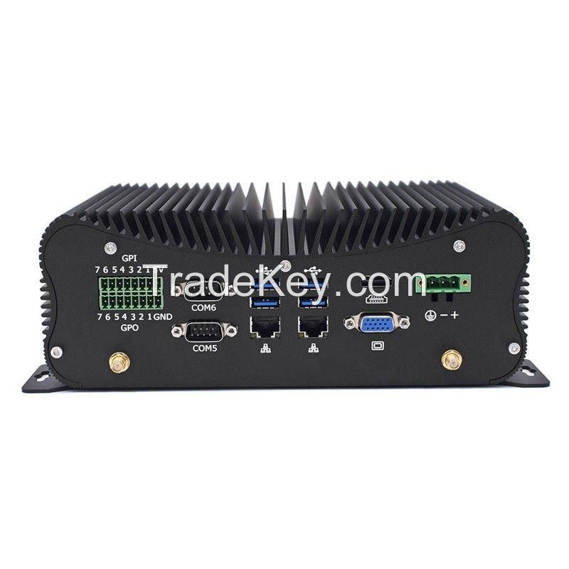 DC9-36V Barebone  Industrial Fanless PC with i5 4200U GPIO  Function