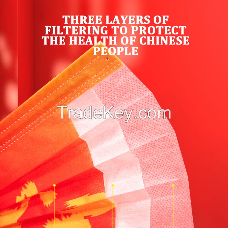 Six Diagnostic View Medical Surgical mask (I Love You China)