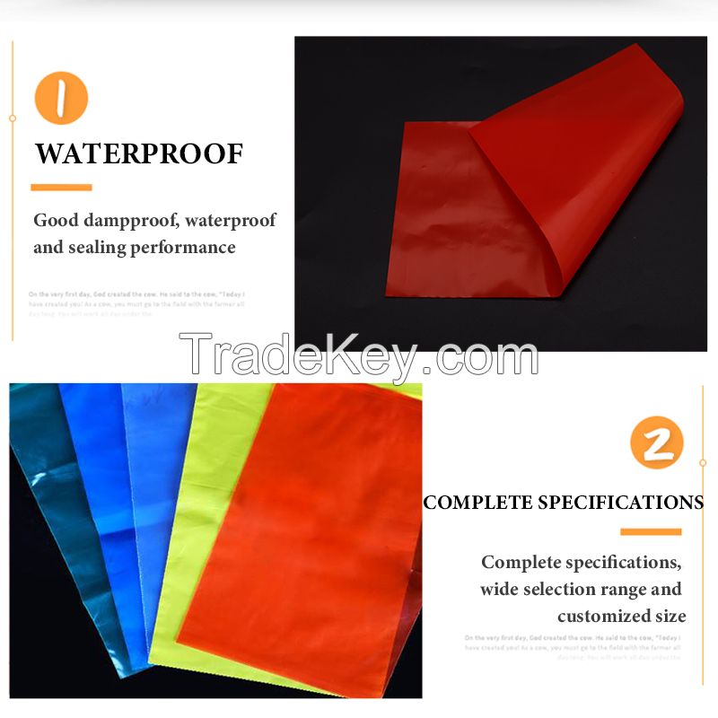 Red plastic food bags, small convenience bags, 100 wholesale bags, fruit, commercial portable packing plastic bags to support customization.