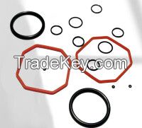 Customized silicone shaped parts, silicone gasket Special ring - Precision O-ringï¼�Custom please contact us 10000 pieces minimum orderï¼�