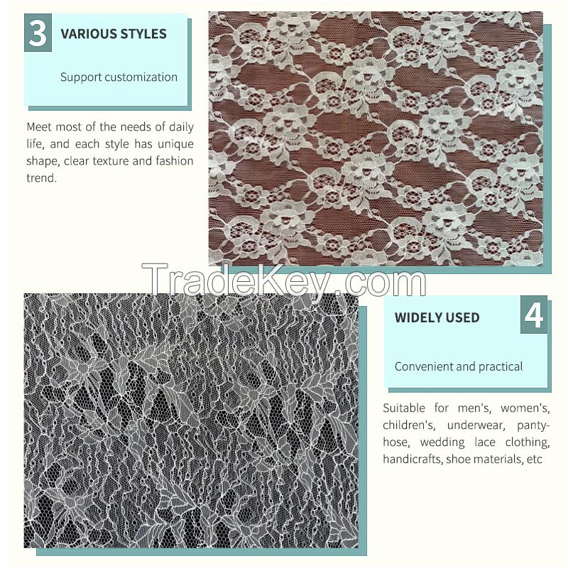Jacquard lace fabric