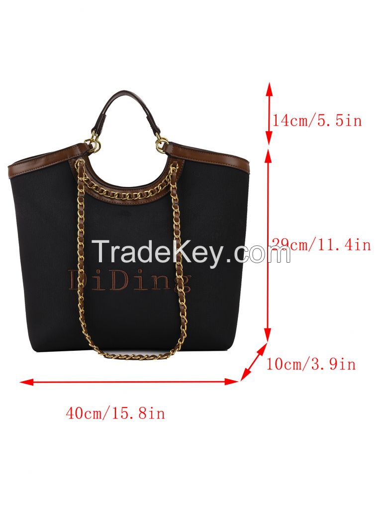 Fashion Shoulder Bag Embroidered Women's Bag Large Capacity Handbag, B