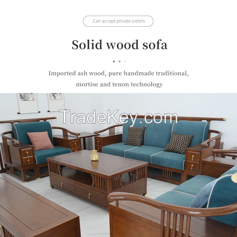 Solid wood sofa ÃƒÂ¯Ã‚Â¼Ã¯Â¿Â½Imported solid wood, pure manual traditional mortise and tenon technologyÃƒÂ¯Ã‚Â¼Ã¯Â¿Â½