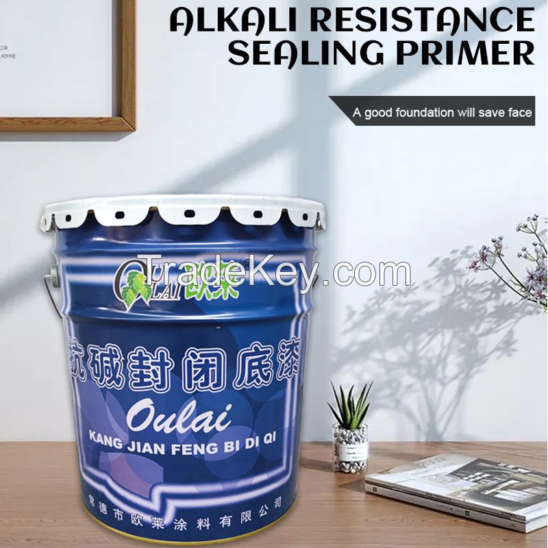 Oulai Anti-alkali Sealing Primer (white) 18l Oulai Alkali Resistant Sealing Primer (white) 18l Factory Customized Alkali Resistant Epoxy Sealing Primer
