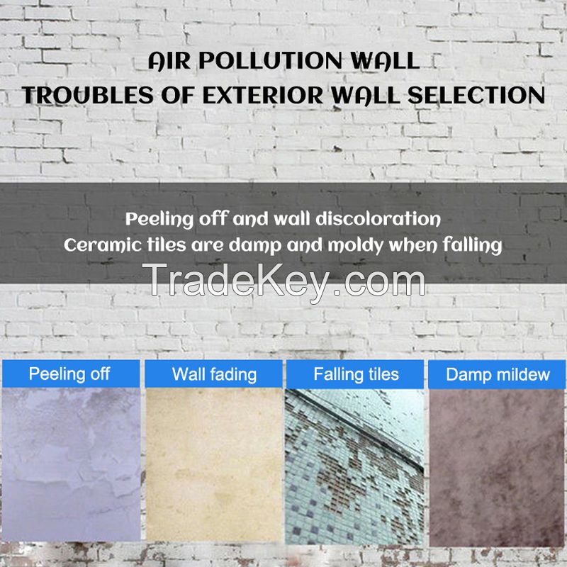 OULAI Exterior Wall Engineering Paint (White Paint) 20L Exterior Wall Paint Waterproof Sunscreen Weather-Resistant Exterior Wall Paint Outdoor Renovation Paint