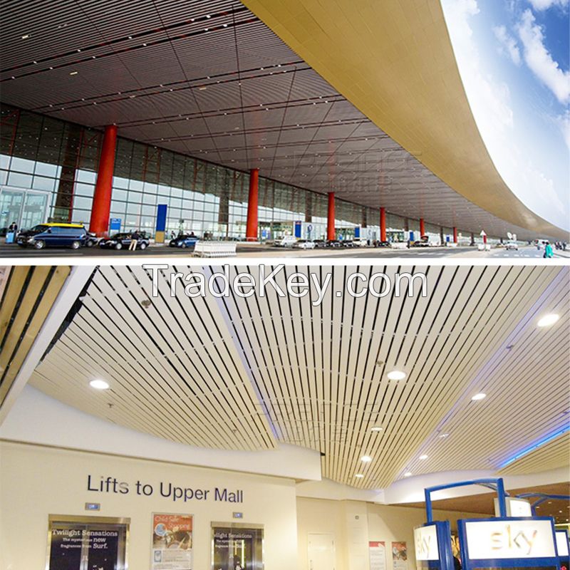 Roller Coated Aluminium Material for Ceilings with Strip Fasteners