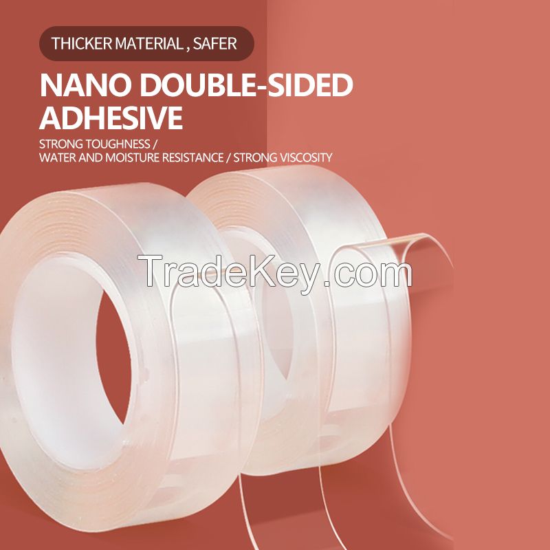 Strong nano-adhesive double-sided unmarked waterproof transparent acrylate tape to support email contact