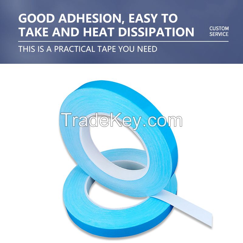 Thermally conductive double-sided adhesive high temperature blue fiberglass double-sided tape can be die-cut