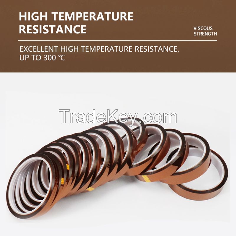 Gold finger high temperature adhesive tape battery heat transfer brown insulation tape PI gold finger high temperature adhesive tape support mailbox contact