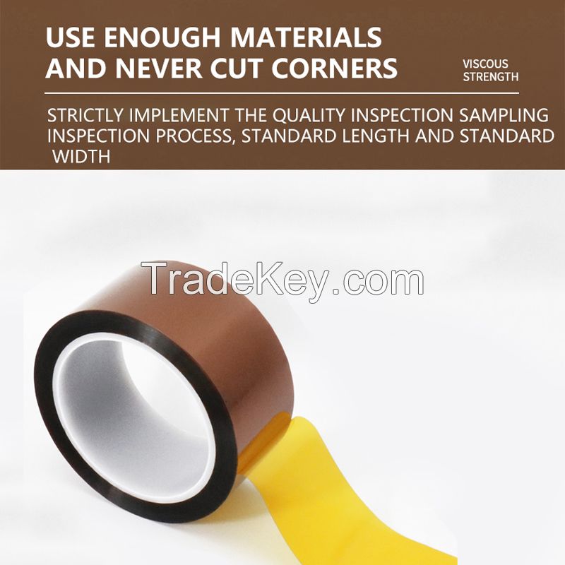 Gold finger high temperature adhesive tape battery heat transfer brown insulation tape PI gold finger high temperature adhesive tape support mailbox contact