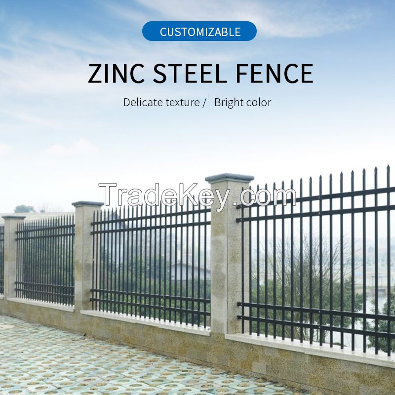 Minghao Metal-Factory price zinc steel fence pool fence panels steel tube fence panels/Customized/Contact customer service before placing an order