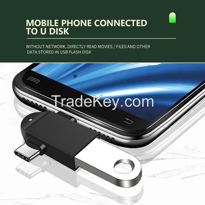 USB3.0 to TYPE-C + Android 2-in-1 adapter OTG data transfer