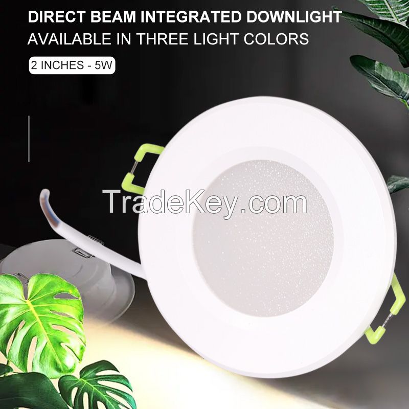 Direct injection all-in-one downlight 2 inch-5W (multiple types to choose from)