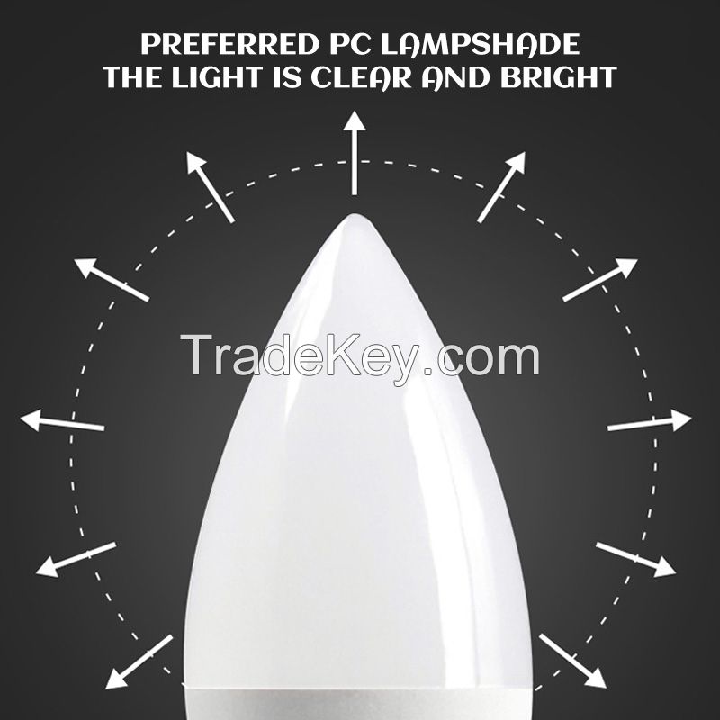 Lamps C37-3W-E14