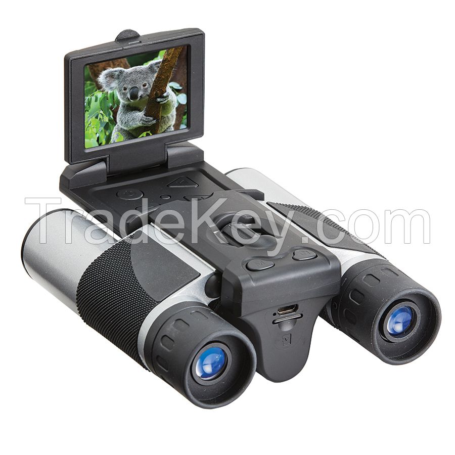 WELLWIN 2.0 inch ips screen digital camera binoculars 10x25 telescope binoculars support video picture recording