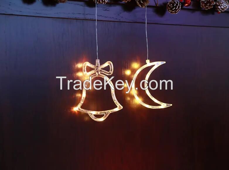 LED CURTAIN LIGHTS WITH BELL AND MOON