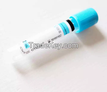 Coagulant Tube Plasma Tubes Evacuated Blood Collection 3.2% Or 3.8% Sodium Citriate(1:9) Tubes, Test Tube For Blood Sample Colletion (CE)