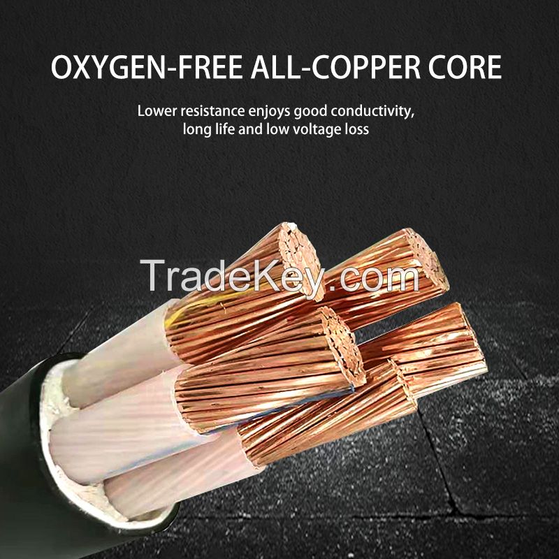  High quality Copper core cable YJV 4 Core 3x6mm 4x35mm2 4x70mm2