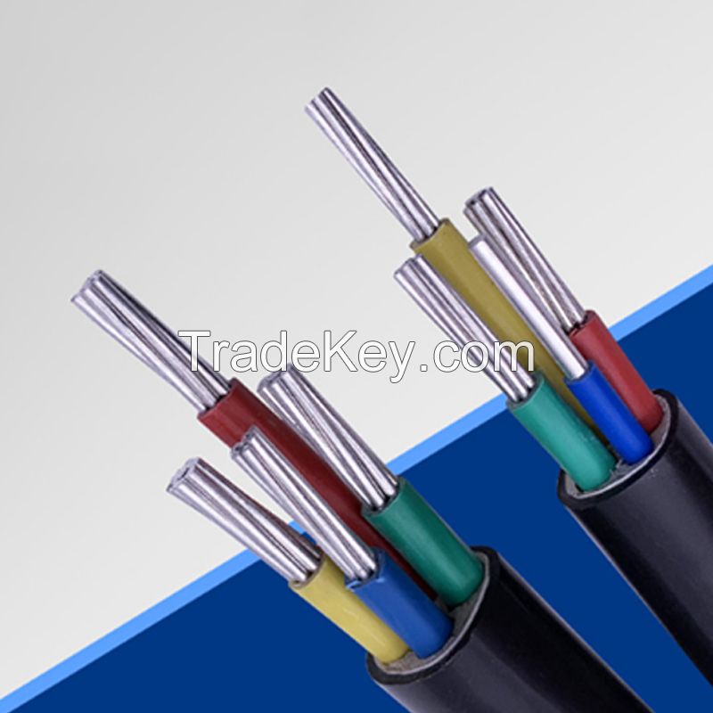 High quality low voltage wire cable YJLV aluminum core multicore wire and cable