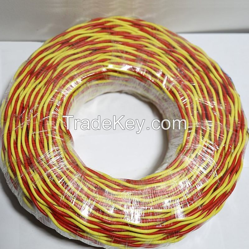  Flexible cable wire multi color choices twisted pair cable 6.3/6.7/7.2/8.2mm RVS Cable