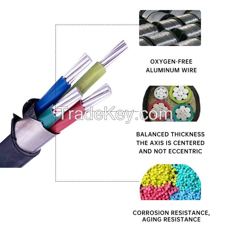 High quality low voltage wire cable YJLV aluminum core multicore wire and cable