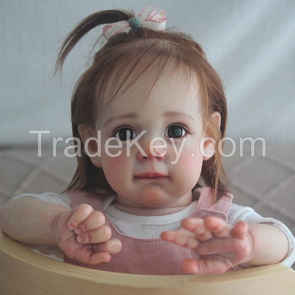 22-Inch Rebirth Doll Cute Realistic Baby Doll Soft Rubber Childrenâ€² S Baby Toys