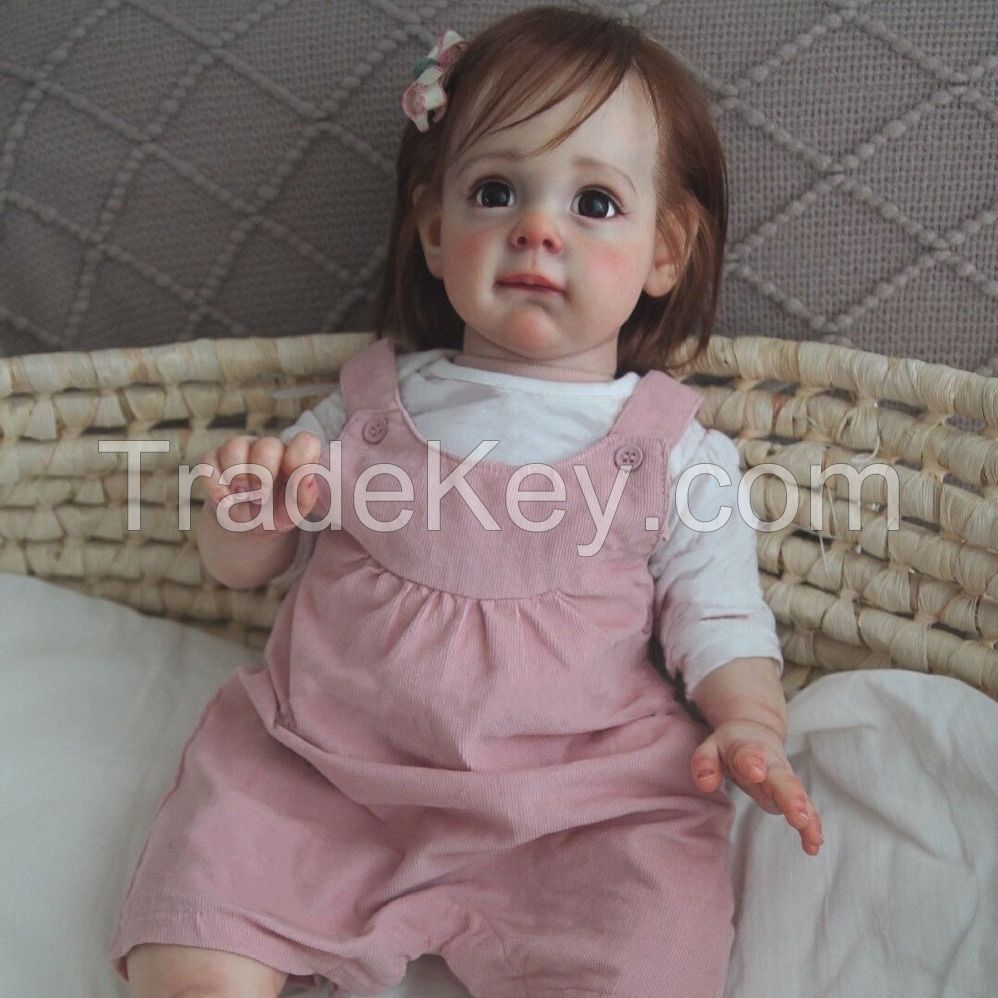 22-Inch Rebirth Doll Cute Realistic Baby Doll Soft Rubber Childrenâ€² S Baby Toys