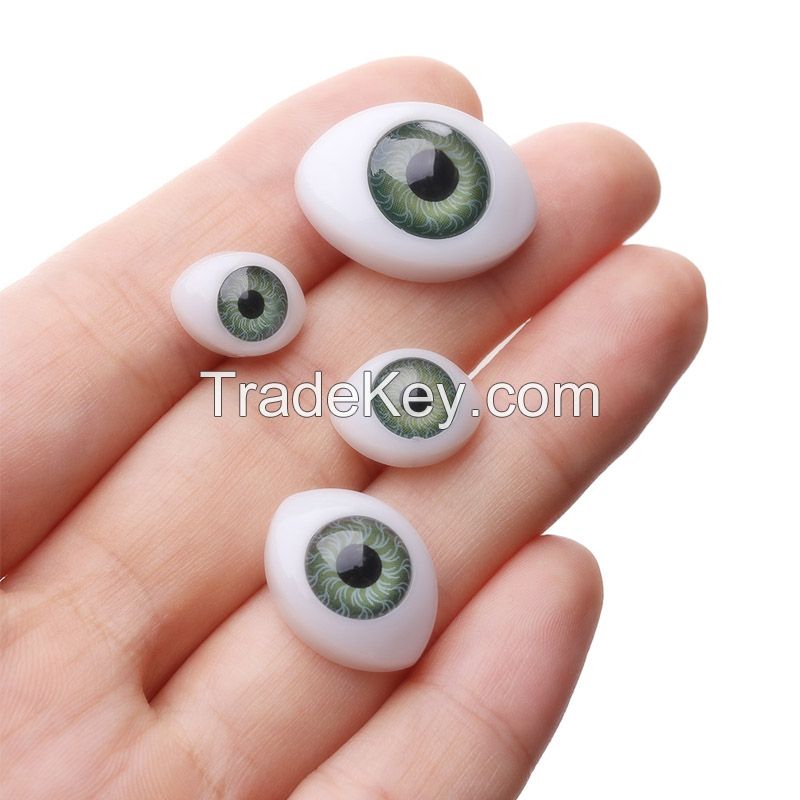 Toy Accessories Plastic Oval Doll Eyes Acrylic Fixed Eyes