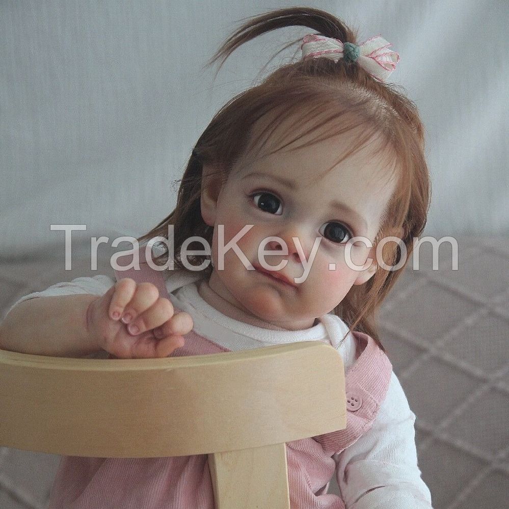 22-Inch Rebirth Doll Cute Realistic Baby Doll Soft Rubber Childrenâ€² S Baby Toys