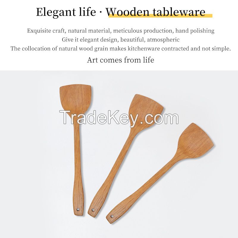 Household bamboo kitchenware, bamboo spatula, portable and healthy