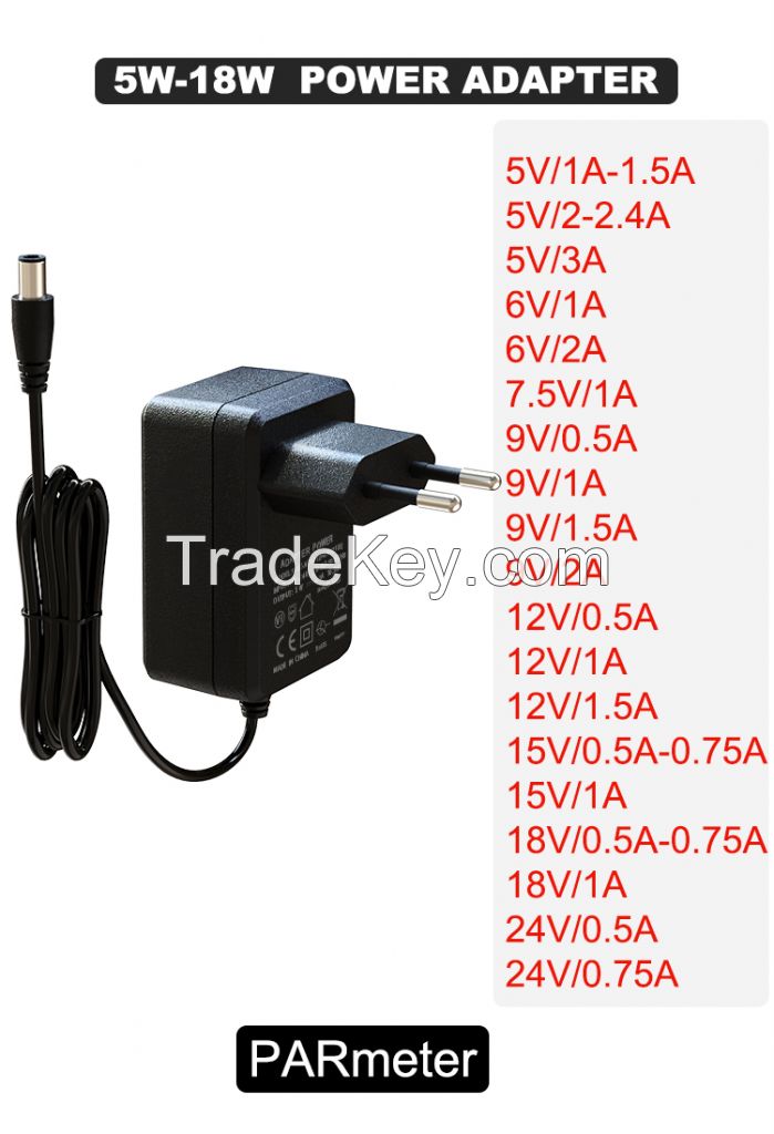 wholesale 6W 5V 1A 6V 1A Power adapter