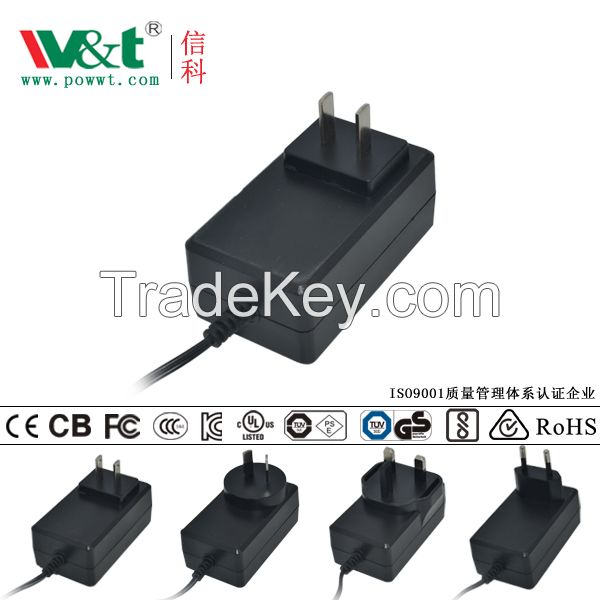 factory price 24W 24V 1A 12V 2A Power adapter