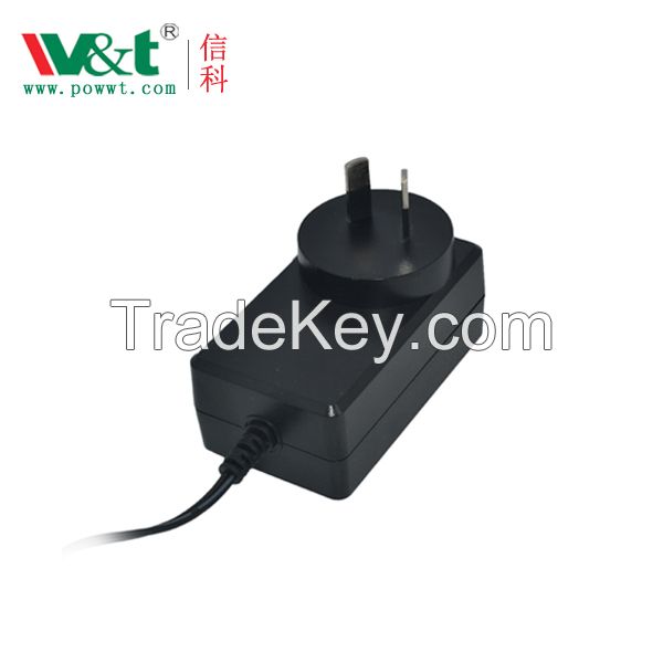 factory price 24W 24V 1A 12V 2A Power adapter