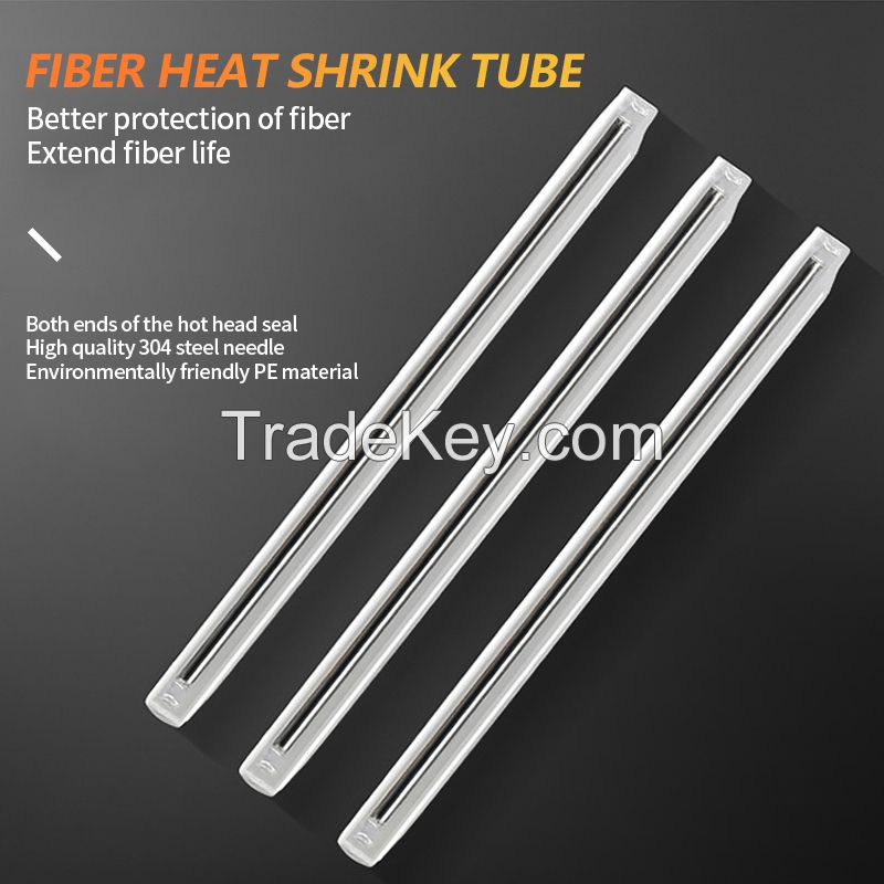 The 1000 batches of optical fiber heat shrinkable tubes are composed of cross-linked polyolefin heat shrinkable tubes, hot-melt tubes and reinforced stainless steel needles