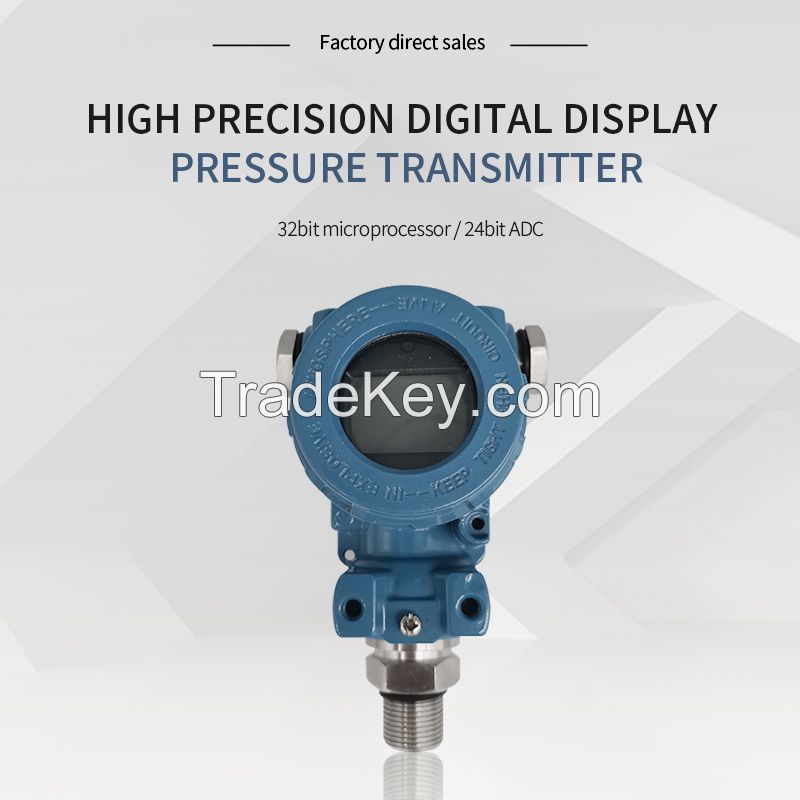 High precision digital pressure transmitter for oil and water well production, storage and transportation process pressure monitoring