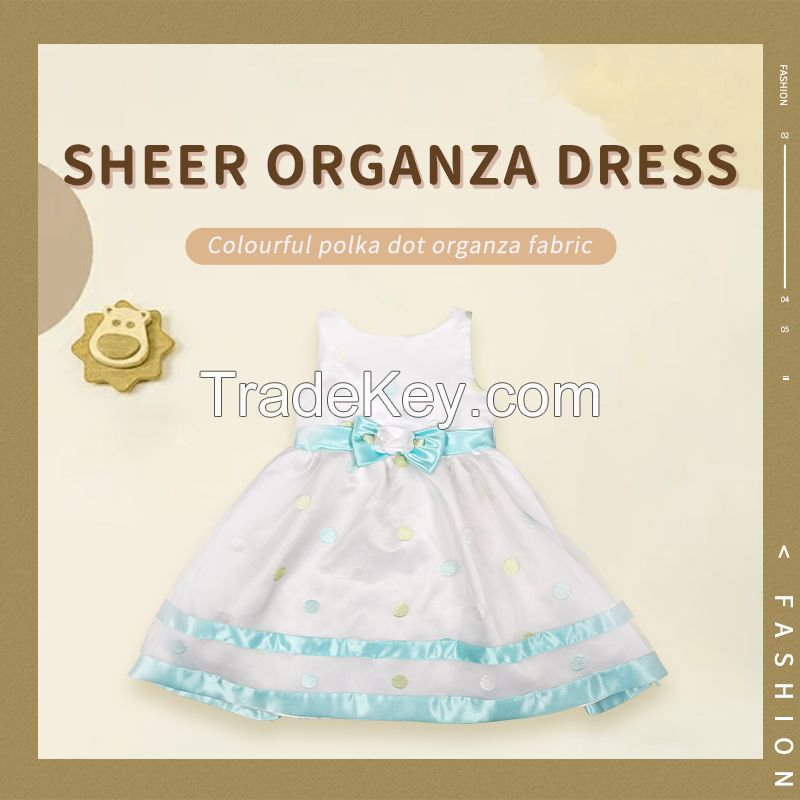 Girls' transparent organza skirt with fresh vision