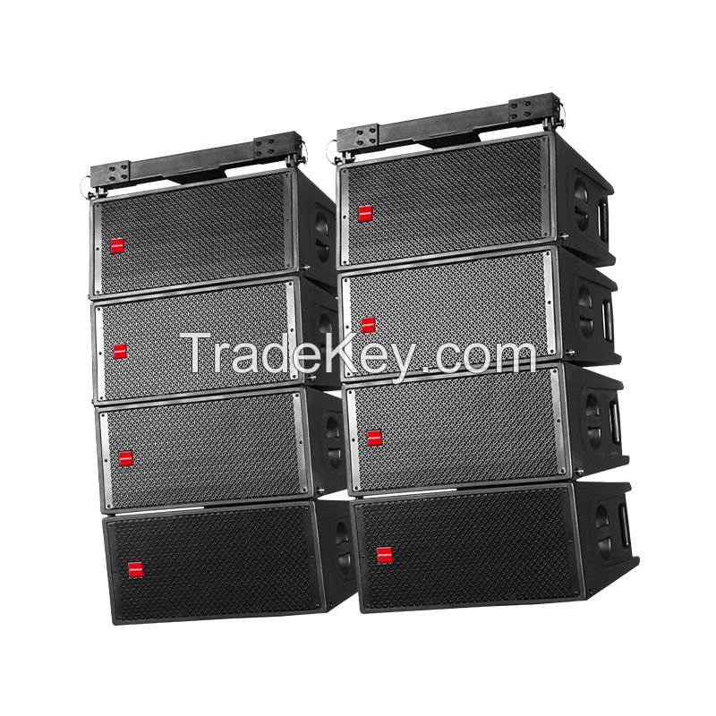 PLA series 8 single 12 inch full frequency + 2 double 18 inch subwoofers + 4 15 inch coaxial back listening all-weather waterproof linear array speakers