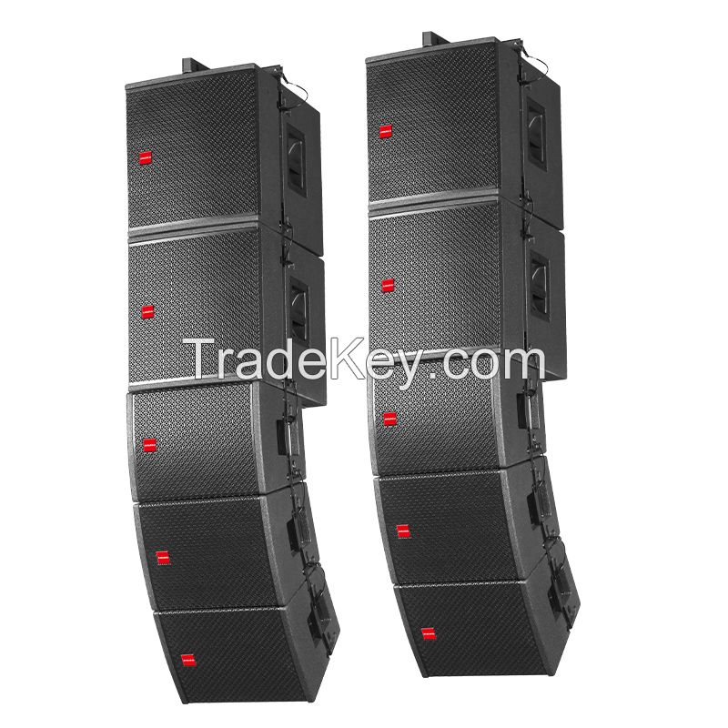 DLA Series 6 6-inch four unit full frequency + 4 single 15 inch subwoofers + 2 12 inch coaxial return linear array speakers