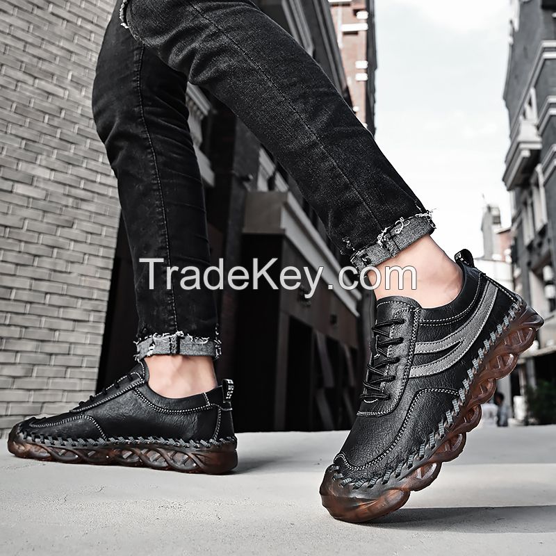 Telent/Tianlun top layer cow leather rubber soles men's shoes