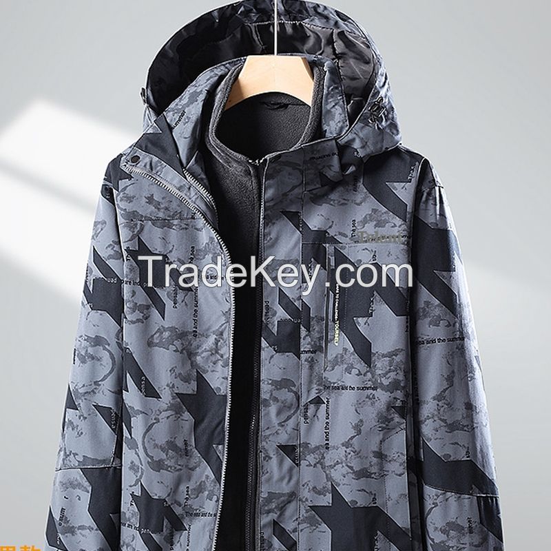 Telent Tianluntian three-in-one stormsuit outdoor sports two-piece windproof waterproof camouflage jacket winter men and women