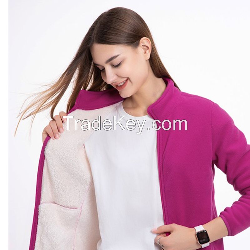 Telent/Tianluntian fleece jacket for women in autumn and winter of 2022, new style, lamb fleece jacket on both sides, TLT1111 for women - maroon S